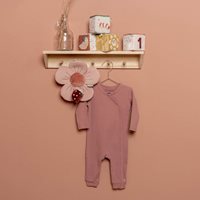 Picture of One-piece wrap suit Rib Vintage Pink - 74/80