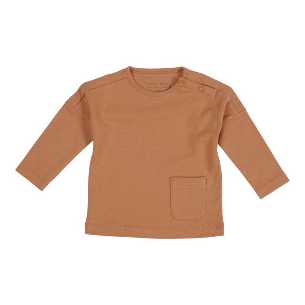 Picture of T-shirt long sleeves with pocket Almond - 62