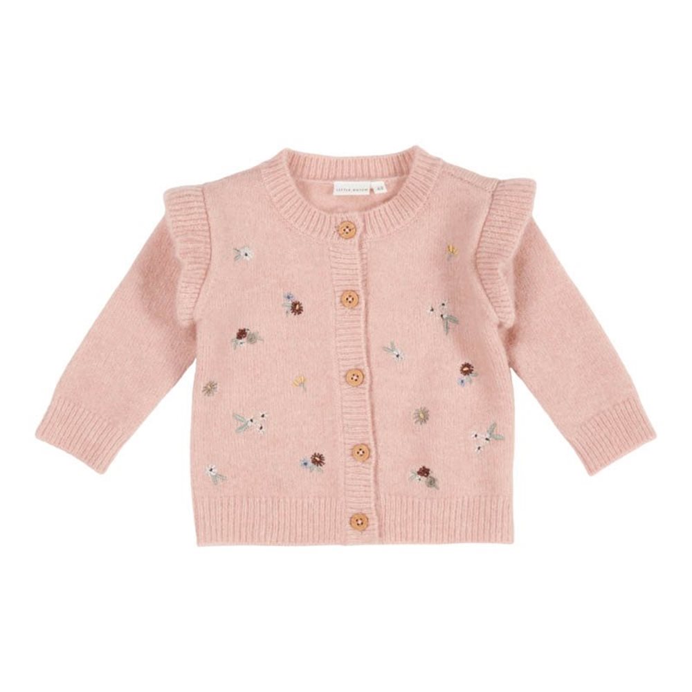 Picture of Knitted cardigan with embroideries Soft Pink - 68