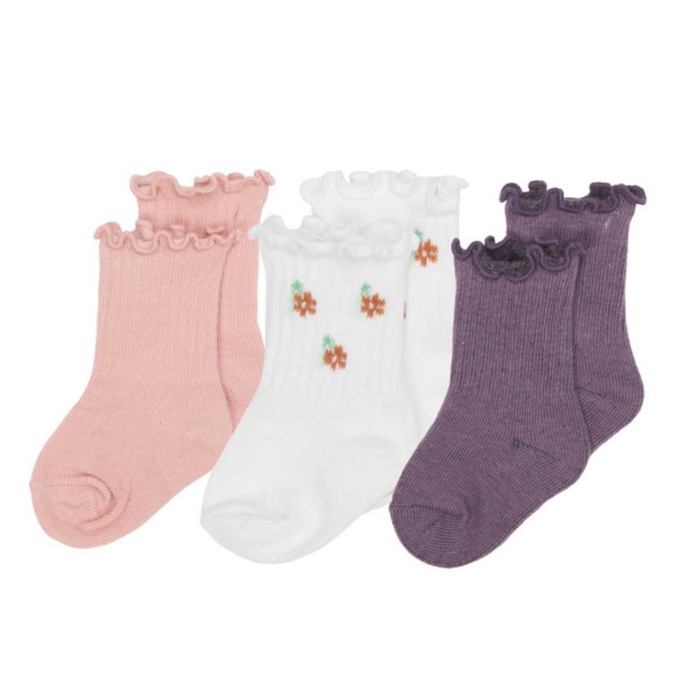 Picture of 3-pack Baby socks Vintage Little Flowers - size 2