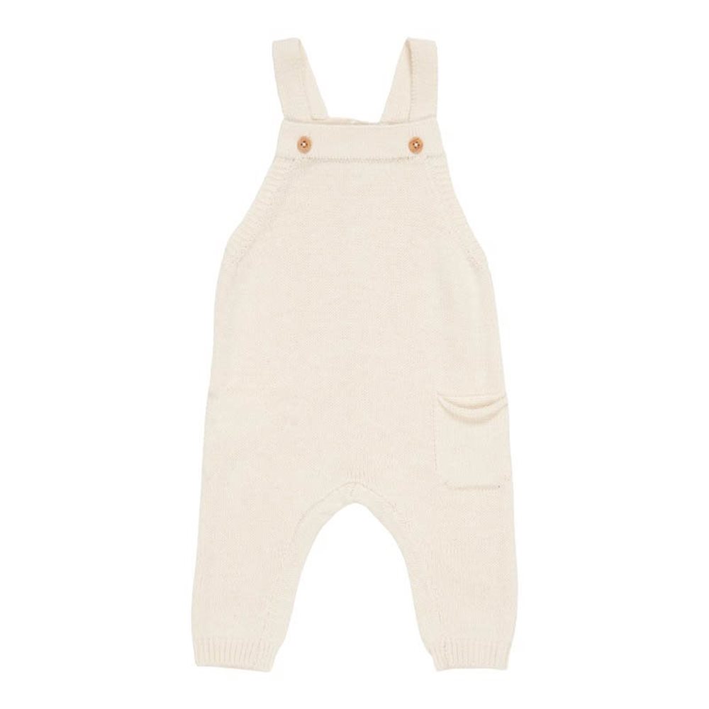 Picture of Knitted dungarees Soft White - 50/56
