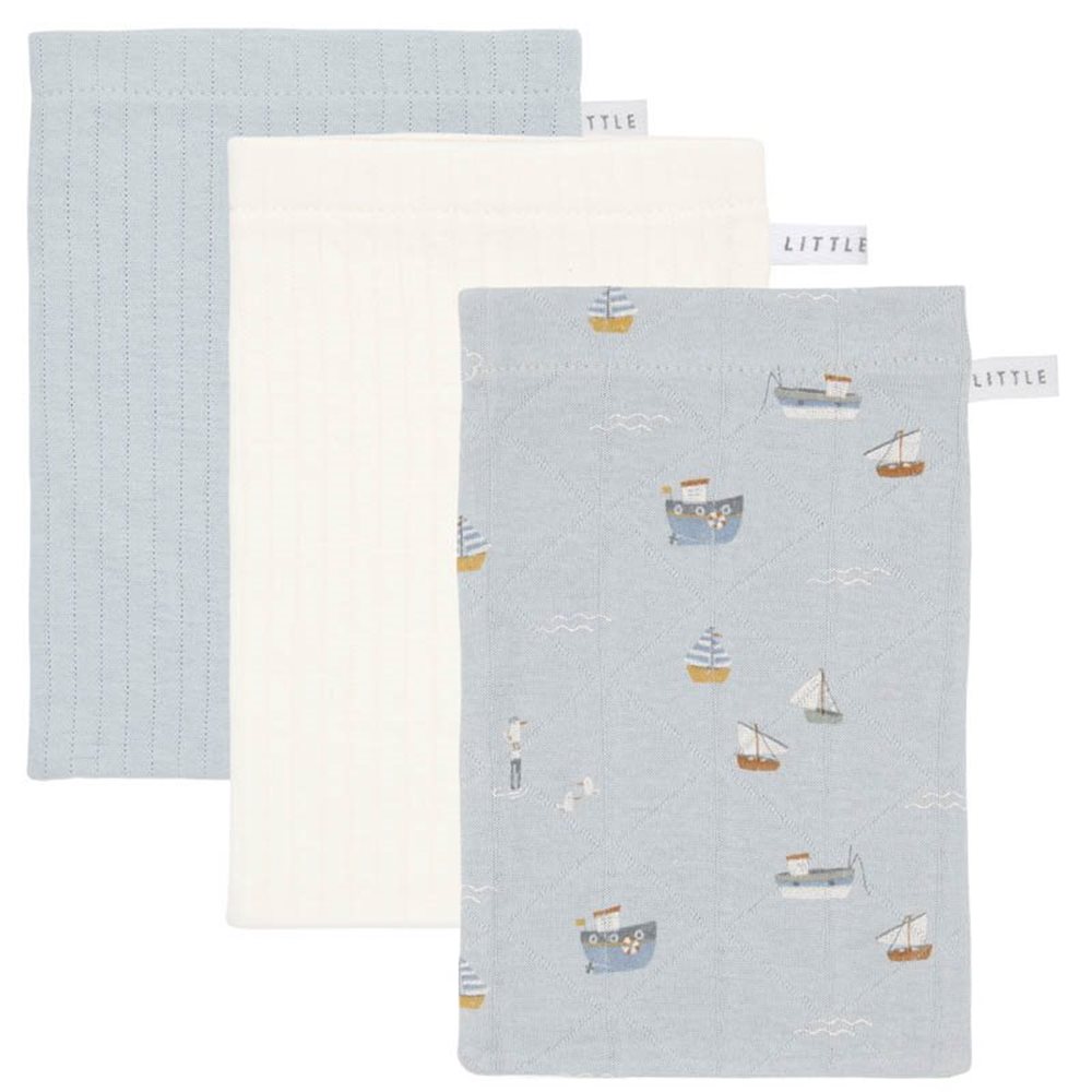 Picture of Washcloths set Sailors Bay Blue/Pure Soft White/Pure Soft Blue