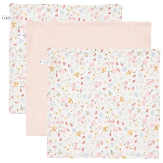 Picture of Facecloths Flowers & Butterflies/Pure Soft Pink