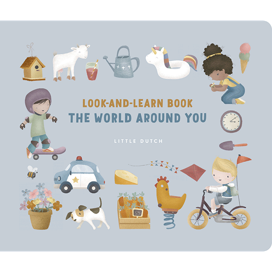 Livre pour enfants Look-and-learn book - the world around you