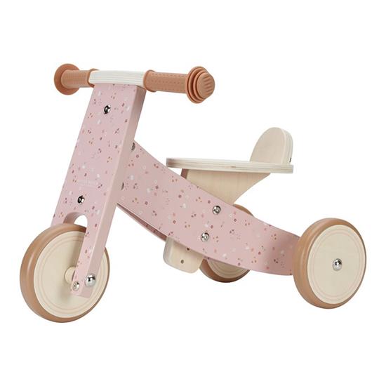 Tricycle en bois rose