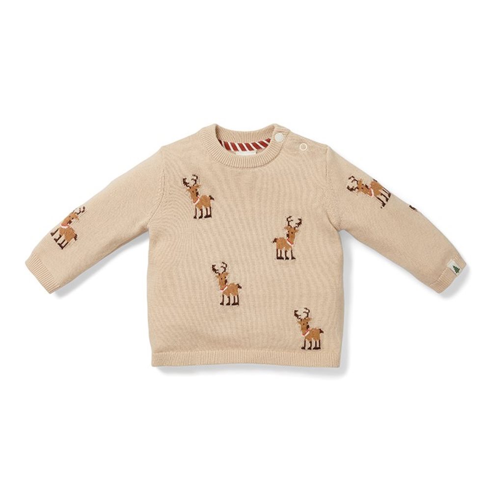 Picture of Knitted Christmas sweater reindeers - 50/56