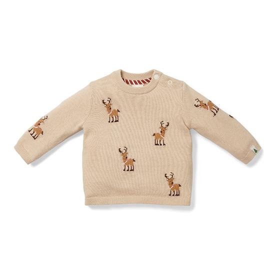 Pull-over de Noël tricoté avec des rennes- 50/56