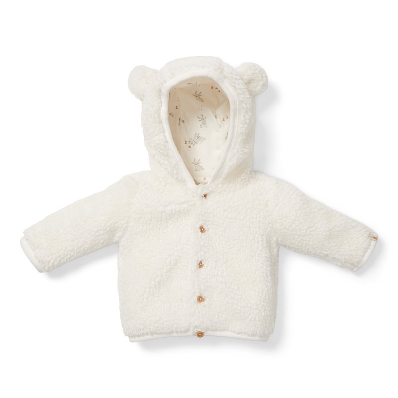 teddy bear white jacket