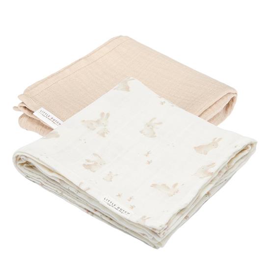 Musselintuch Swaddles 70 x 70 Baby Bunny / Beige