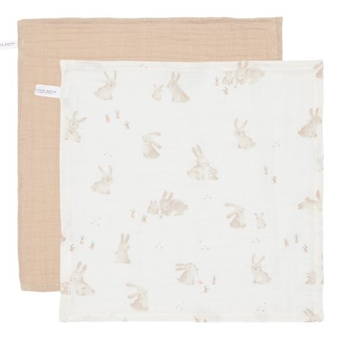 Little Dutch Lot de 2 Langes Newborn Naturals - Baby Bunny & Beige