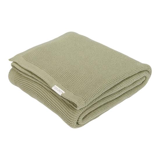 Picture of Knitted bassinet blanket Olive