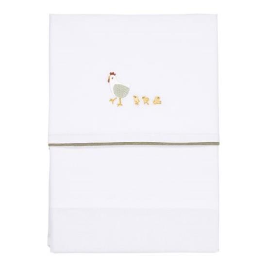 Picture of Cot sheet embroided Little Farm