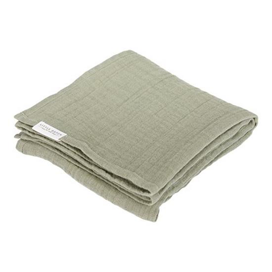 Musselintuch Swaddle 120 x 120 Olive