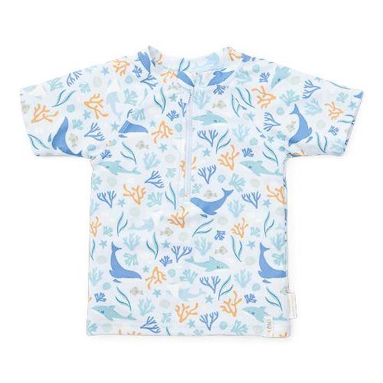 Kürzarmeliger Bade-T-Shirt Ocean Dreams Blue -  98/104