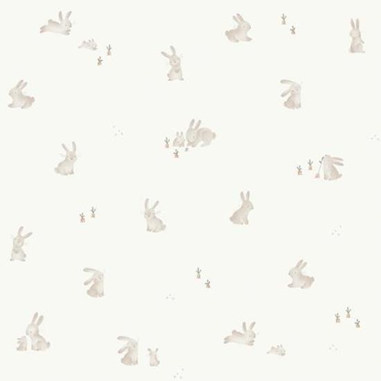 Afbeelding van Behangstaal vliesbehang Baby Bunny