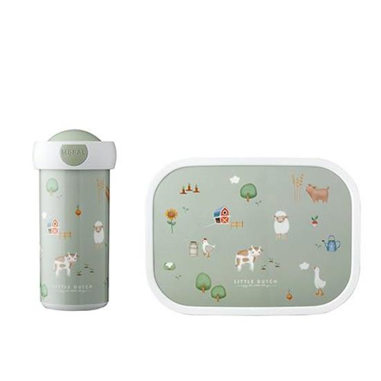 Picture of Lunch set Little Farm - Schoolbeker and lunch box