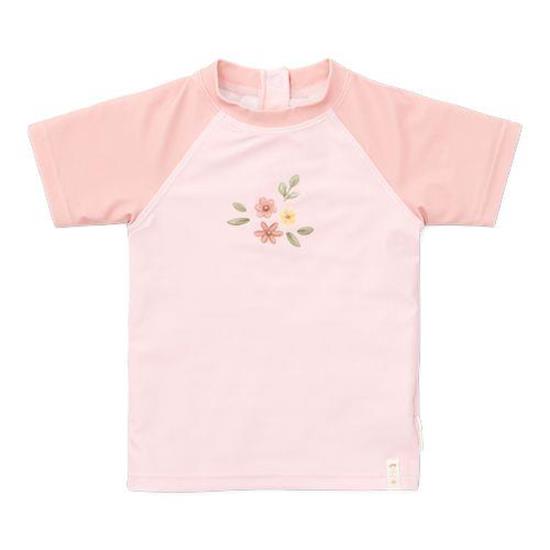 Kürzarmeliger Bade-T-Shirt Flower Pink -  62/68