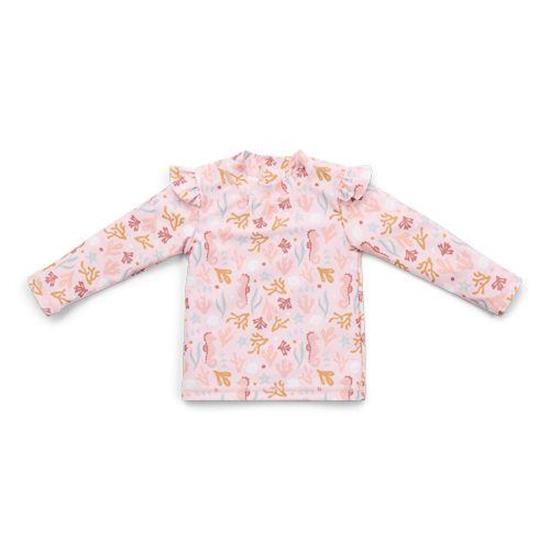 Picture of Swim T-shirt long sleeves ruches Ocean Dreams Pink -  98/104
