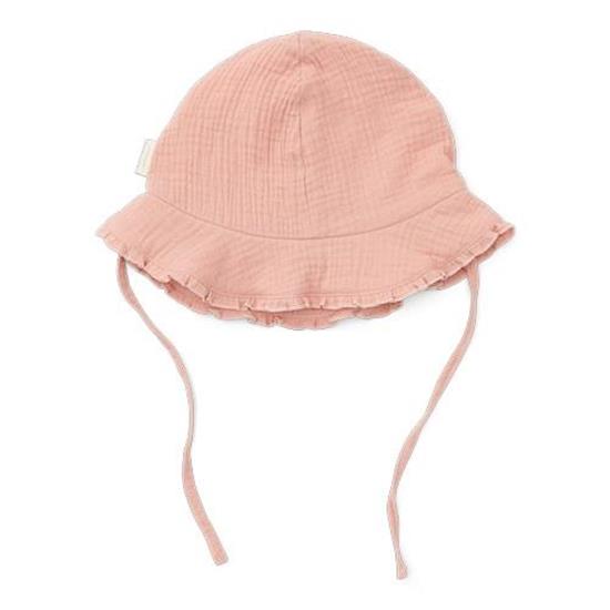 Chapeau en mousseline Flower Pink - taille 1 (taille 74 - 86)