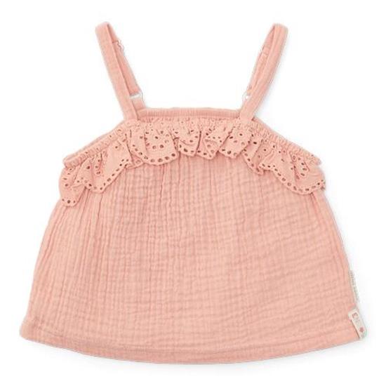 Singlet en mousseline Flower Pink - 74