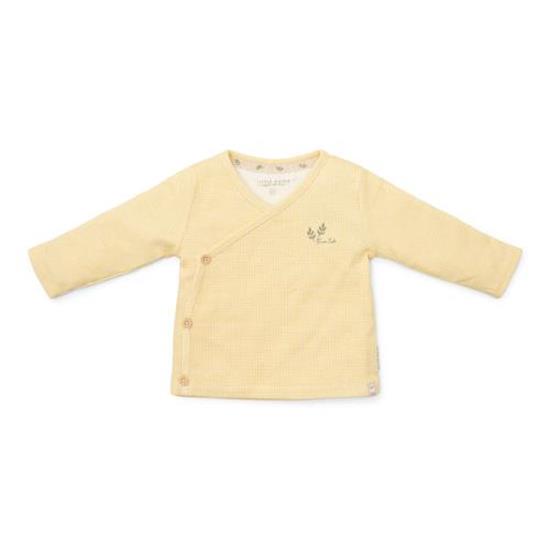 Picture of T-shirt-Wickel long sleeves Warm Yellow Check - 50