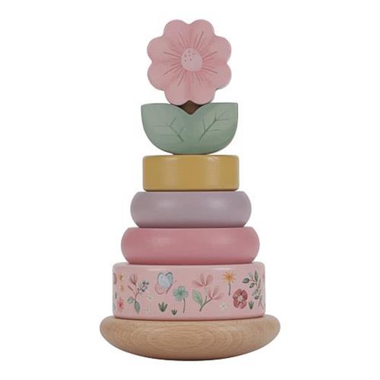 Picture of Rocking ring stacker wood - Fairy Garden