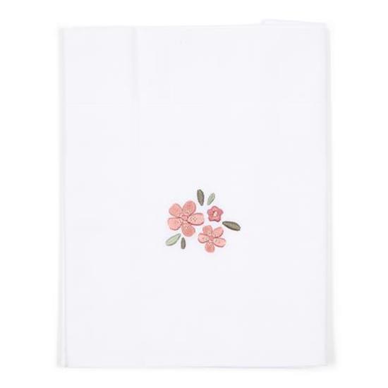 Picture of Cot sheet Embroidered Fairy Flowers 