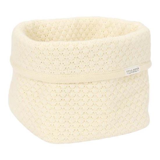 Picture of Knitted storage basket small Pure Soft White