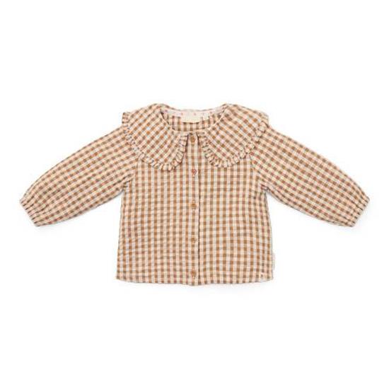 Bluse Brown Check - 74