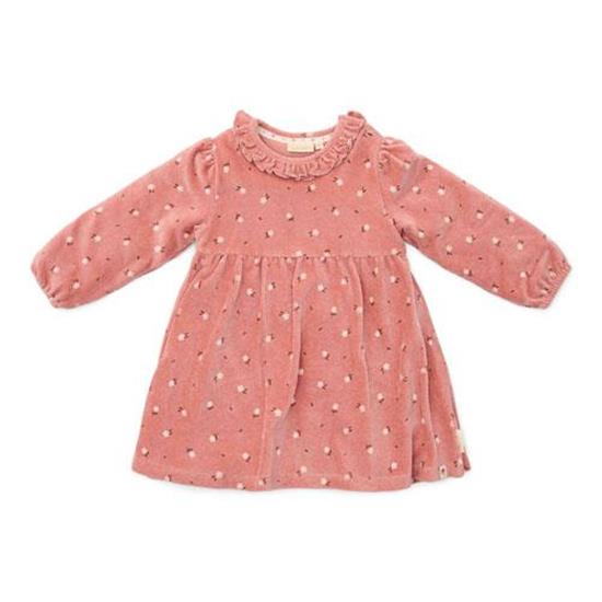 Robe manches longues Warm Rose Flowers - 74