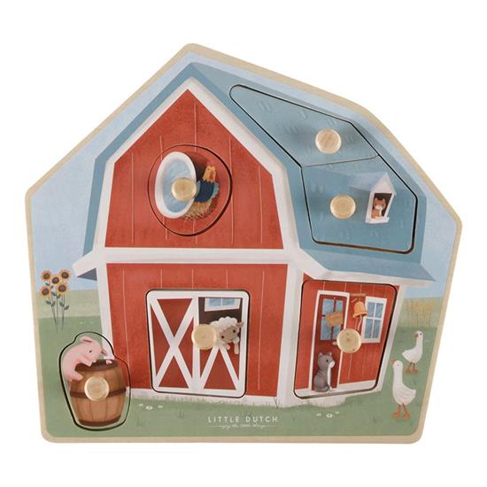 Afbeelding van Houten puzzel Little Farm 