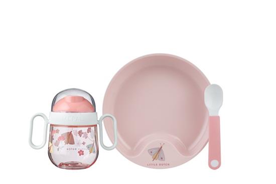 Picture of Baby dinnerware 3-piece set Flowers & Butterflies