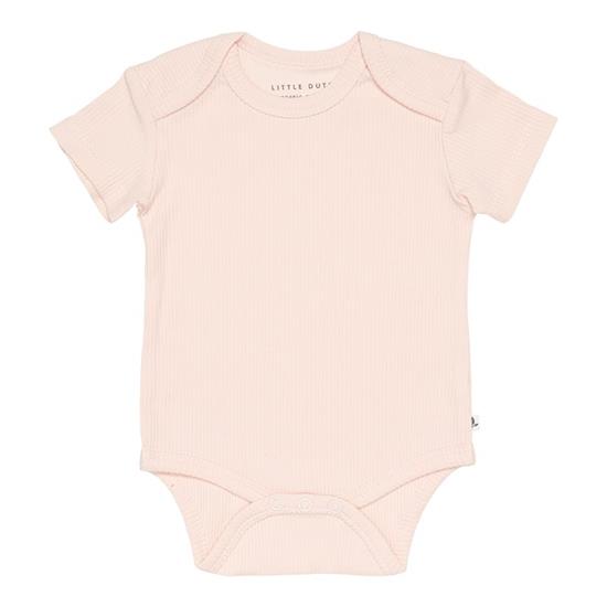 Body kurzen Ärmeln Rib Pink  - 62/68