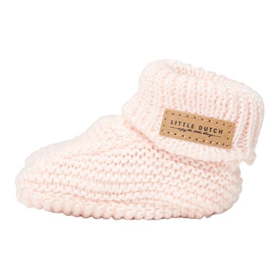 Picture of Knitted baby booties Pink - size 2