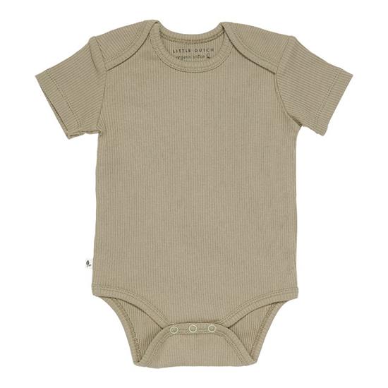 Body manches courtes Rib Olive - 50/56