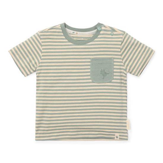 T-Shirt kurzärmlig Forest Green Stripe - 86